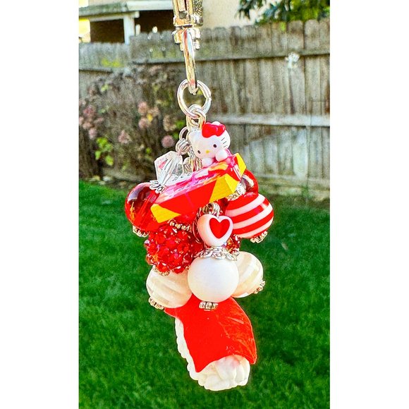 Hello Kitty Bento Iwako Salmon Sushi Keychain Purse Bag Charm - Picture 2 of 8